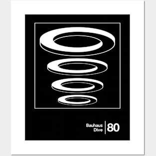 Bauhaus - Dive / Minimalist Style Graphic Artwork Design Posters and Art